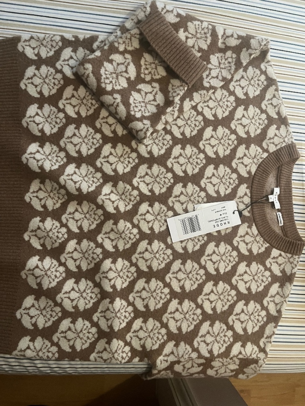 NWT RHODE Tate Floral Sweater